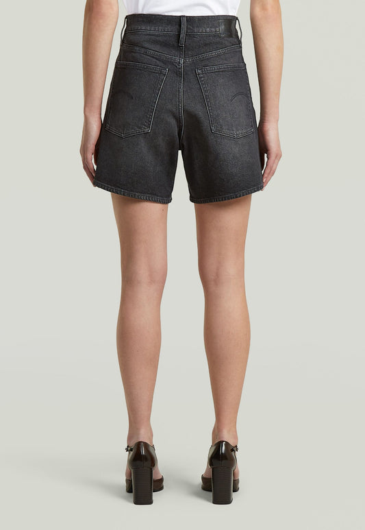 Light Gray ג'ינס קצר לנשים Jett High Clean Edge - Regular Fit G STAR