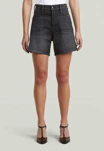 Light Gray ג'ינס קצר לנשים Jett High Clean Edge - Regular Fit G STAR