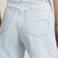 Light Gray ג'ינס קצר לנשים Jett High Clean Edge - Regular Fit G STAR