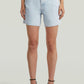 Light Gray ג'ינס קצר לנשים Jett High Clean Edge - Regular Fit G STAR