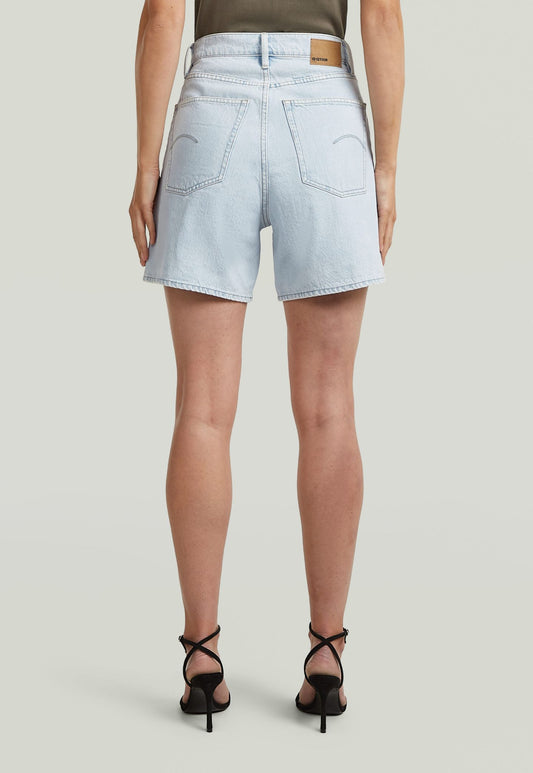 Light Gray ג'ינס קצר לנשים Jett High Clean Edge - Regular Fit G STAR