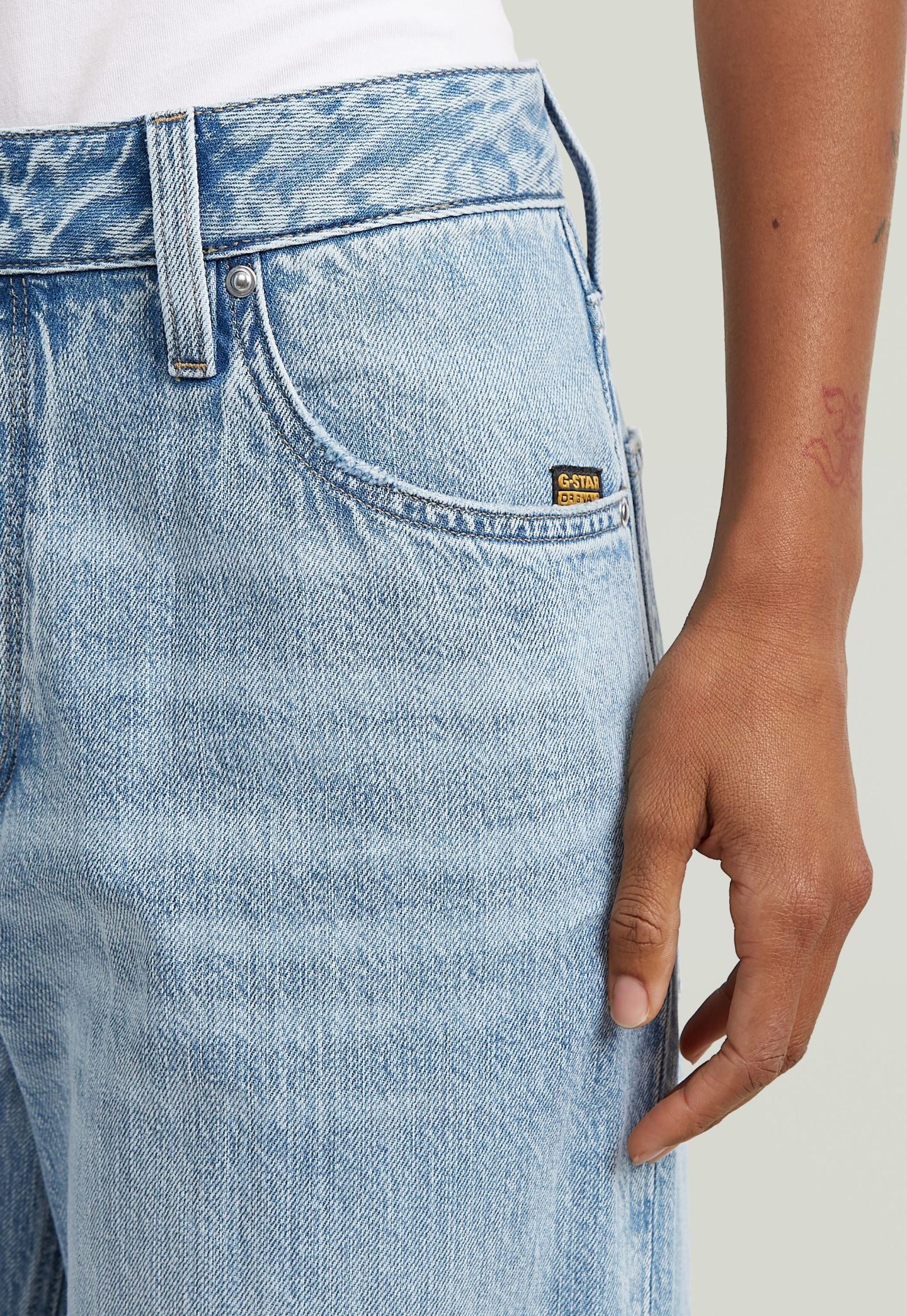 Dark Gray ג'ינס ארוך לנשים Roxx Wide - Loose Fit G STAR