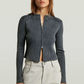 Light Gray קרדיגן לנשים Slim Knit G STAR