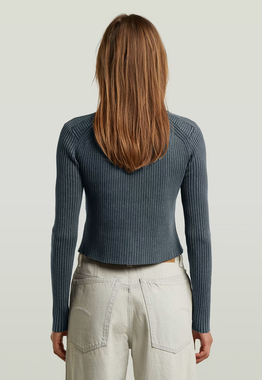 Light Gray קרדיגן לנשים Slim Knit G STAR