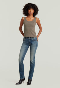 Light Gray גופיה לנשים Slim Rib G STAR
