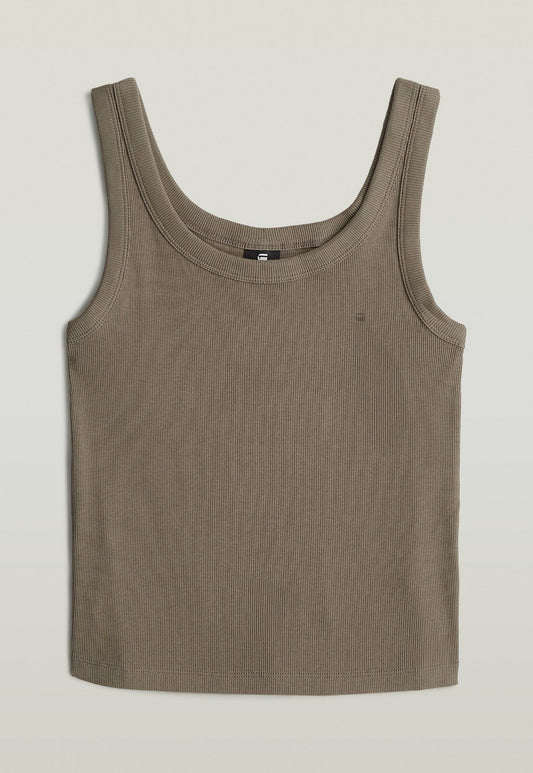 Dim Gray גופיה לנשים Slim Rib G STAR