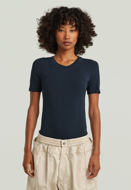 Dark Slate Gray בגד גוף קצר לנשים 2nd Skin G STAR