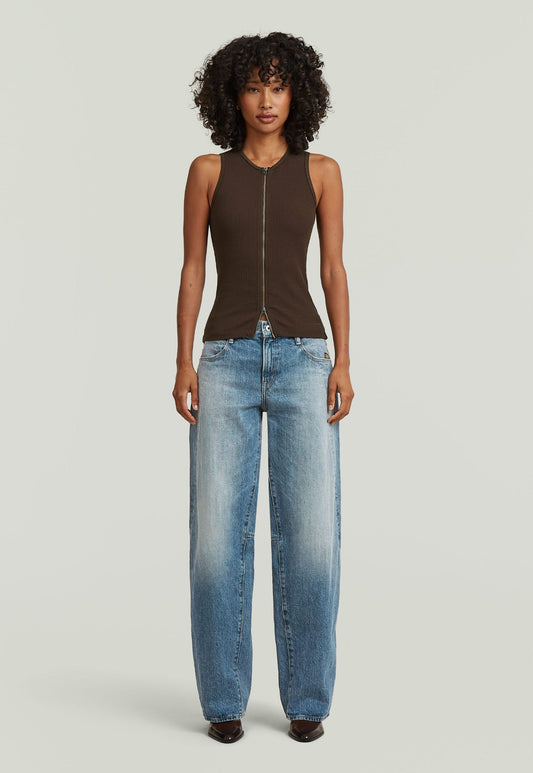 Light Gray גופיה מתכווננת לנשים 2 Way Slim G STAR