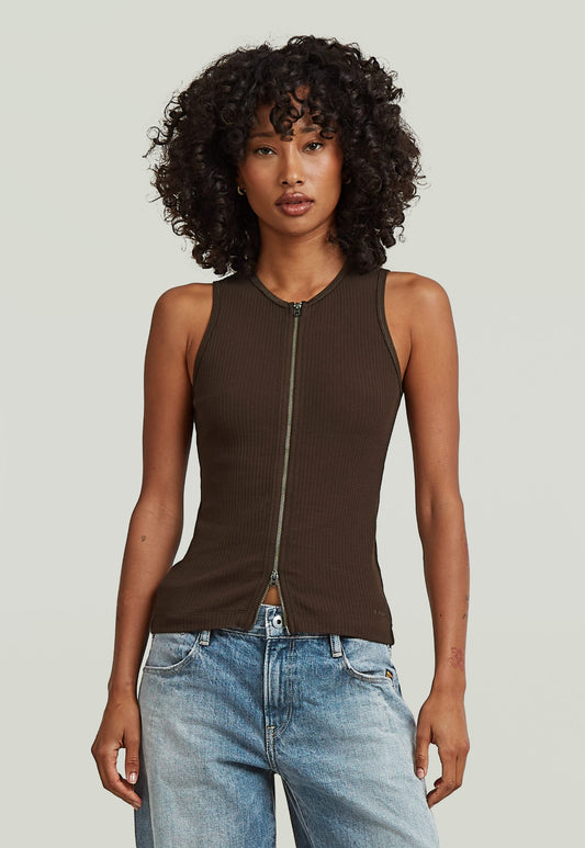 Light Gray גופיה מתכווננת לנשים 2 Way Slim G STAR