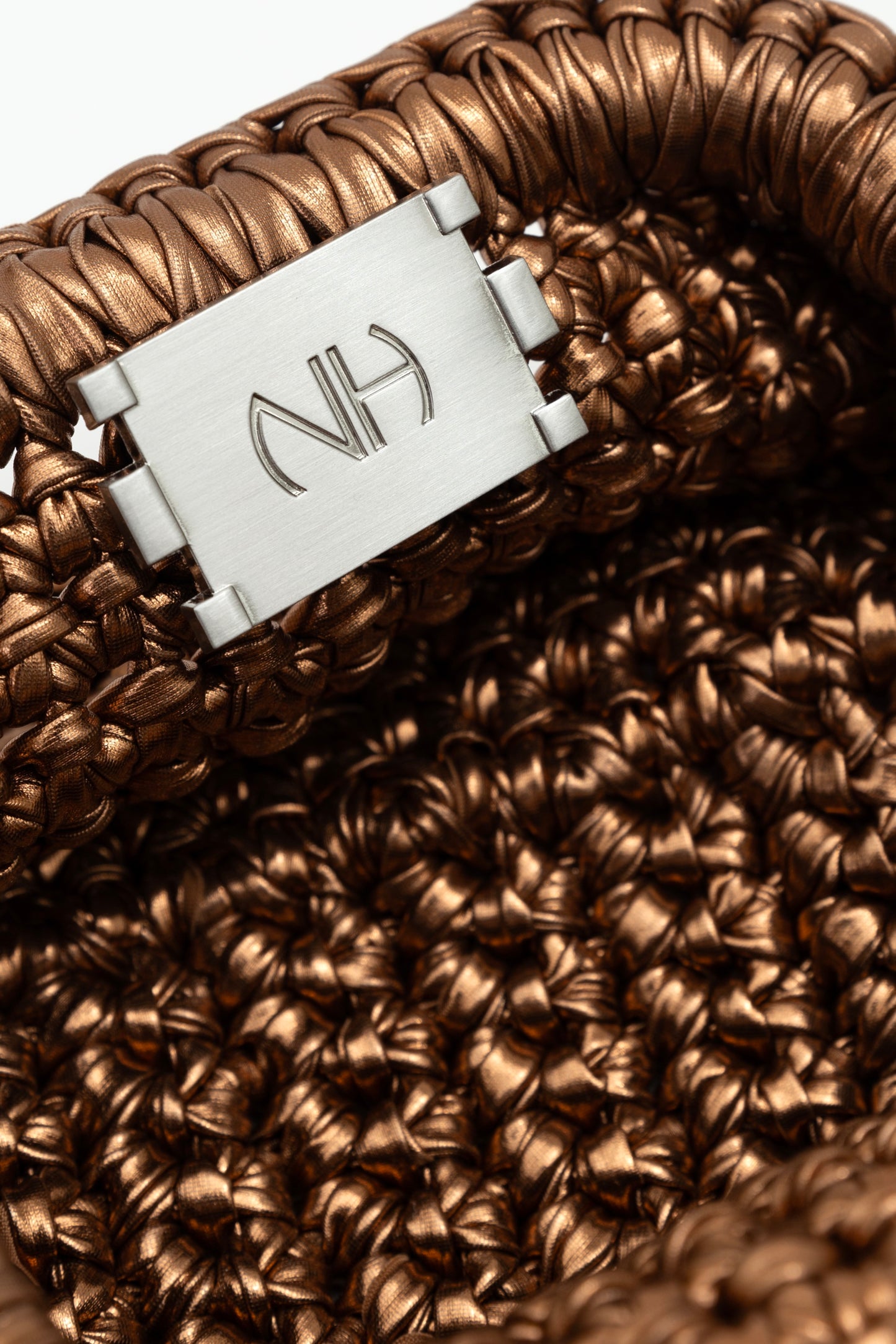 Wheat קלאץ' סרוג מטאלי Amber NOAM HAZAN