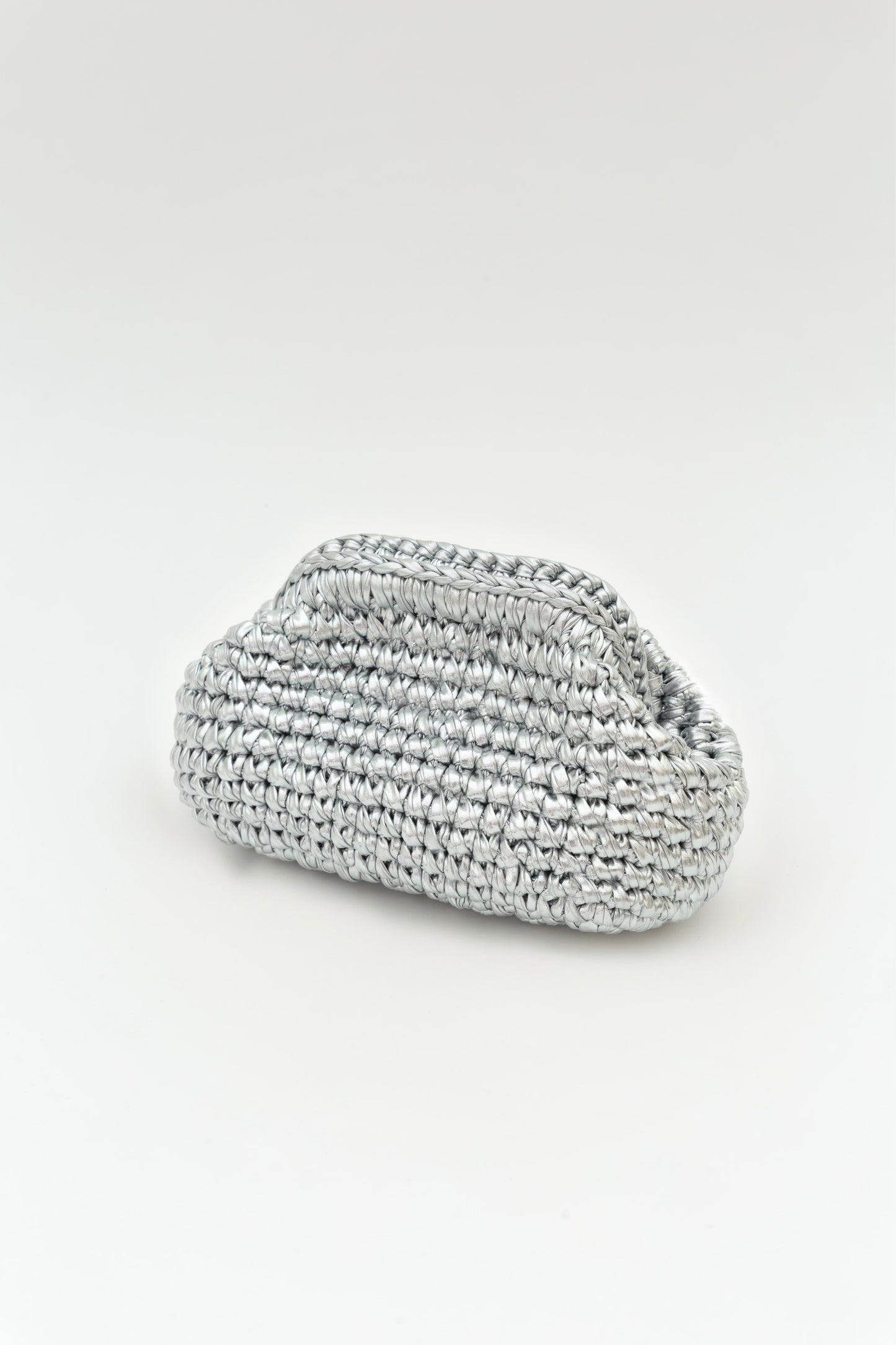 Lavender קלאץ' סרוג מטאלי Amber NOAM HAZAN