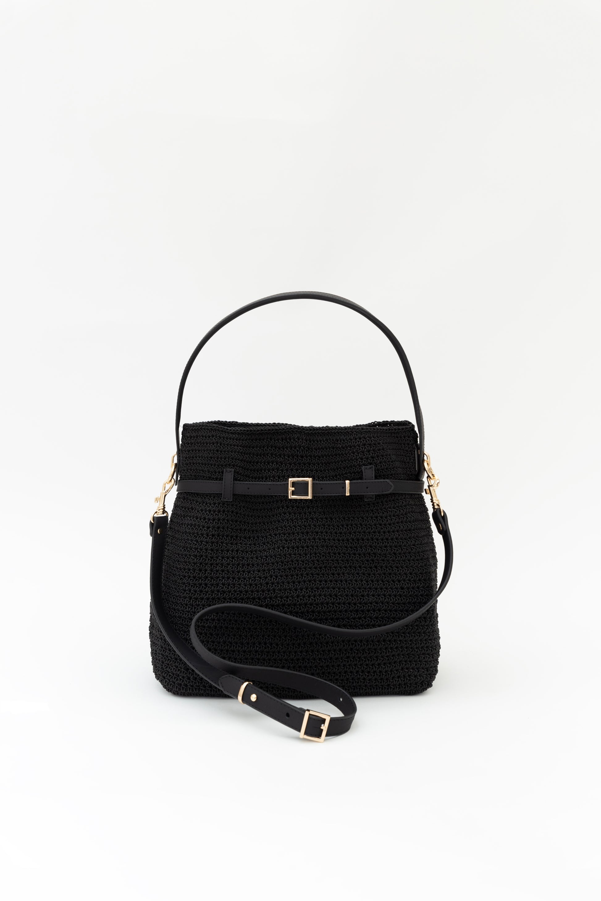 Black תיק צד סרוג Elle NOAM HAZAN