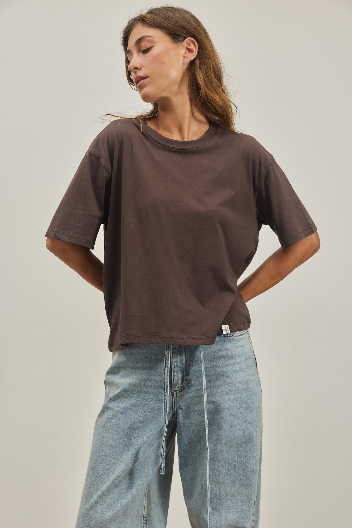 Gray THE KIND T-SHIRT טי שירט קצרה EMILY