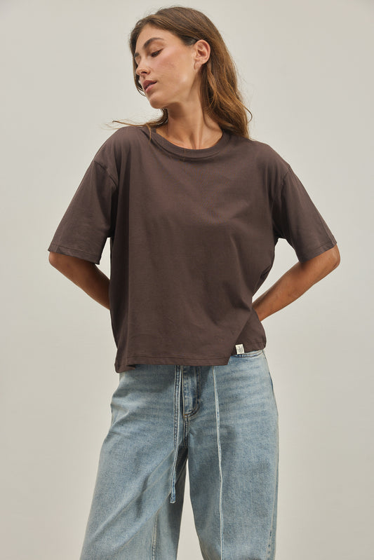 Gray THE KIND T-SHIRT טי שירט קצרה EMILY