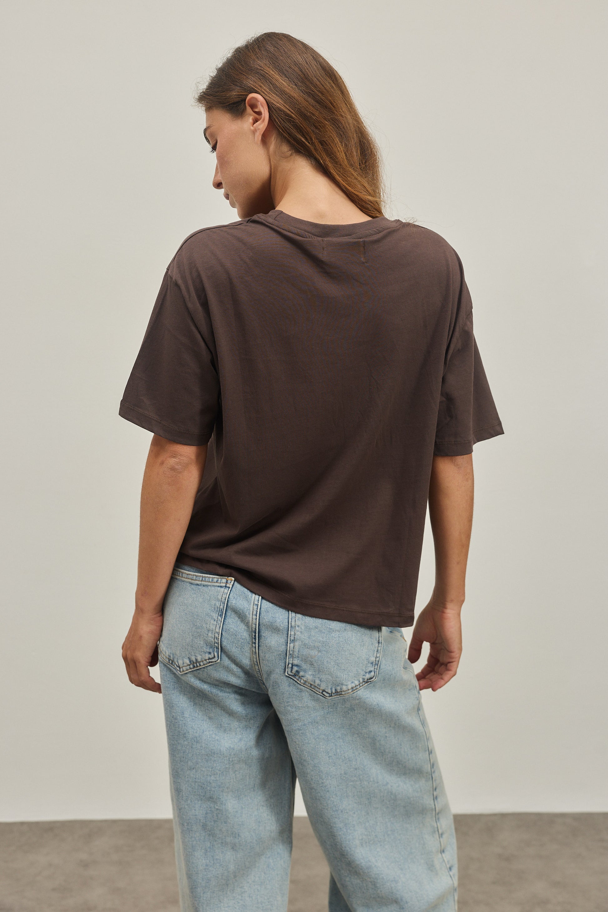 Gray THE KIND T-SHIRT טי שירט קצרה EMILY