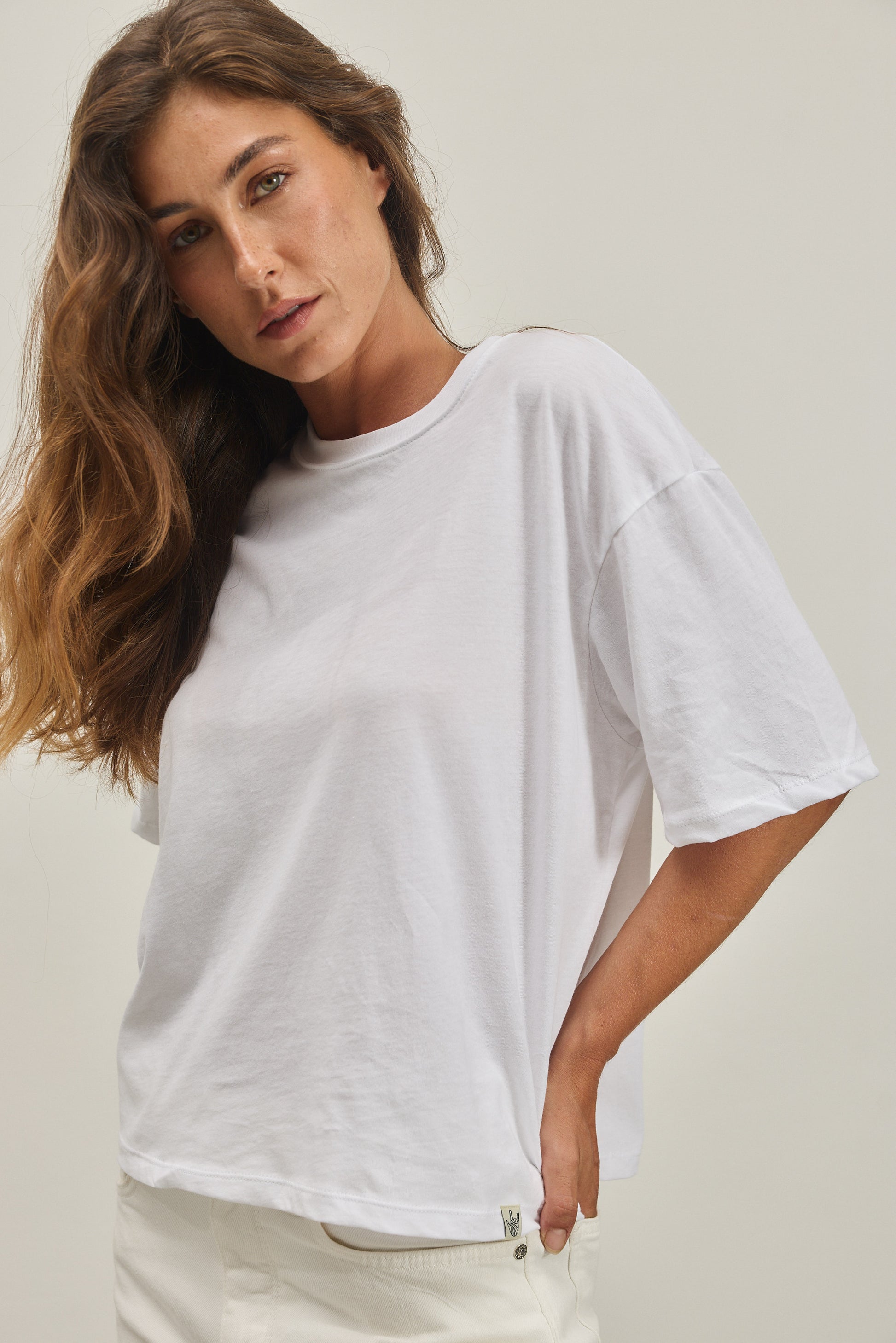Light Gray THE KIND T-SHIRT טי שירט קצרה EMILY