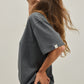 Gray THE STREGNTH T-SHIRT טי שירט קצרה EMILY