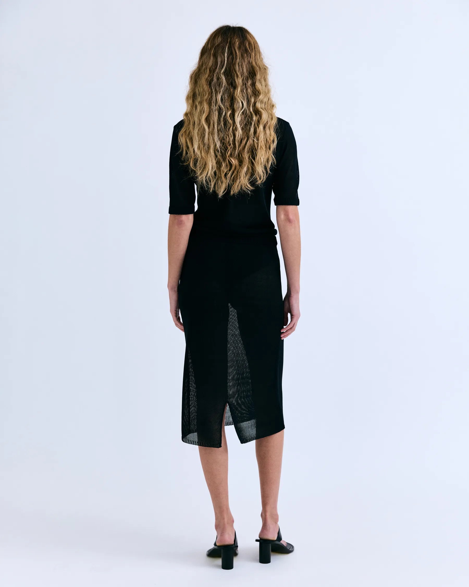 Black חצאית מידי שקפקפה לנשים Freddy LOVE STORIES