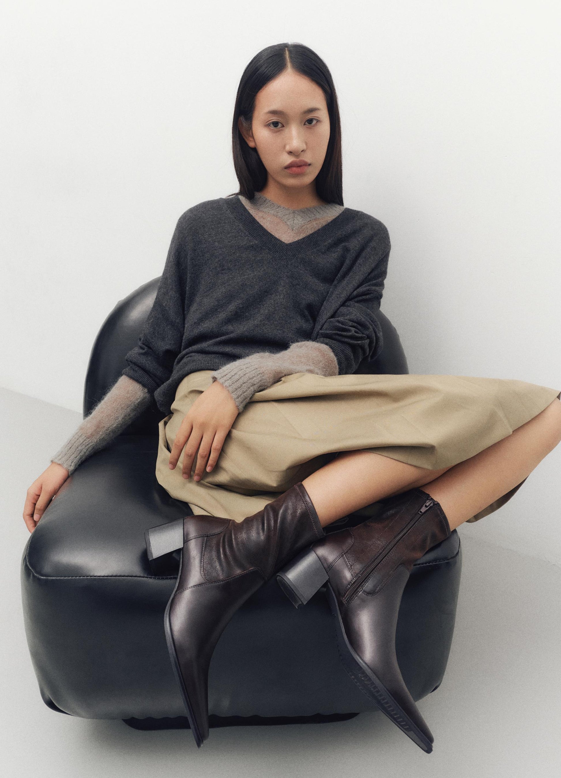 Dark Slate Gray מגפיים לנשים Vagabond Giselle VAGABOND