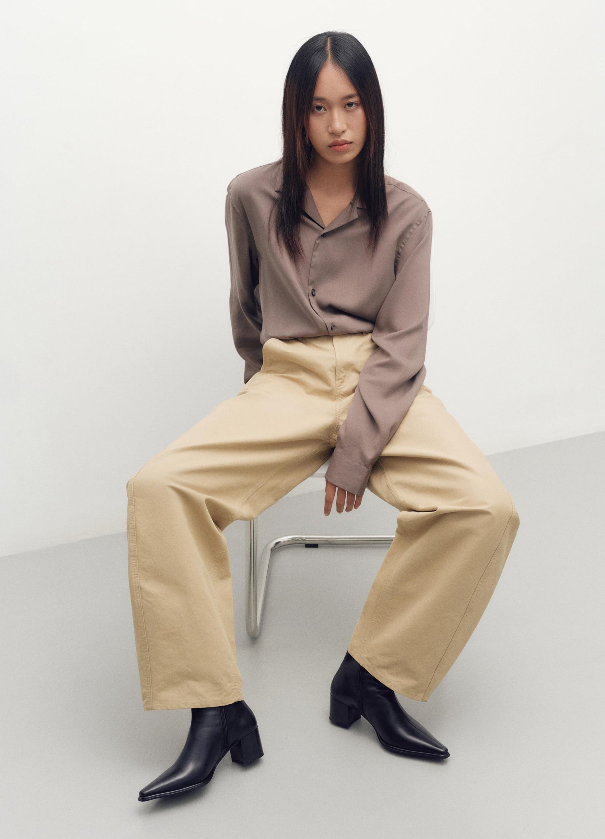 Light Gray מגפונים לנשים Vagabond Giselle VAGABOND