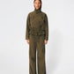 Dark Olive Green מכנסיים ארוכים לנשים Urania MODSTROM