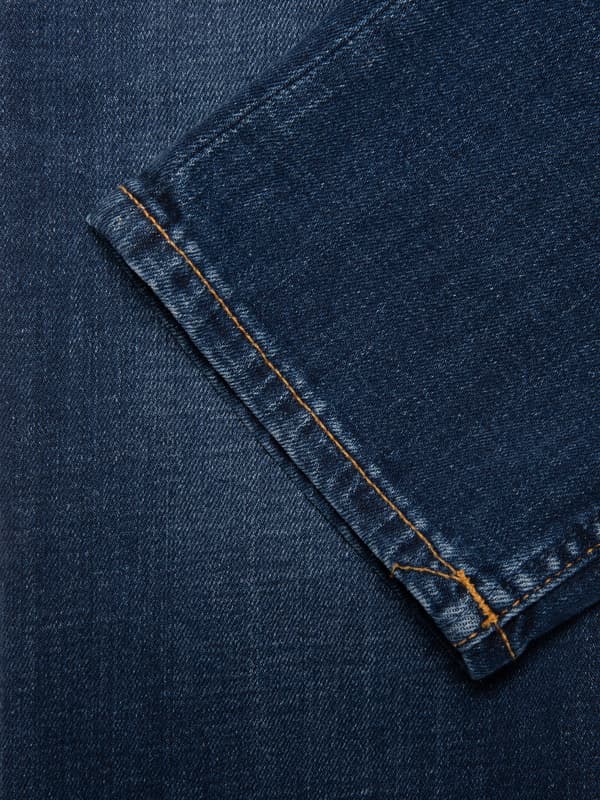 Dark Slate Gray ג'ינס ארוך לגברים Grim Tim - Slim Fit NUDIE