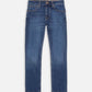 Dark Slate Blue ג'ינס ארוך לגברים Grim Tim - Slim Fit NUDIE