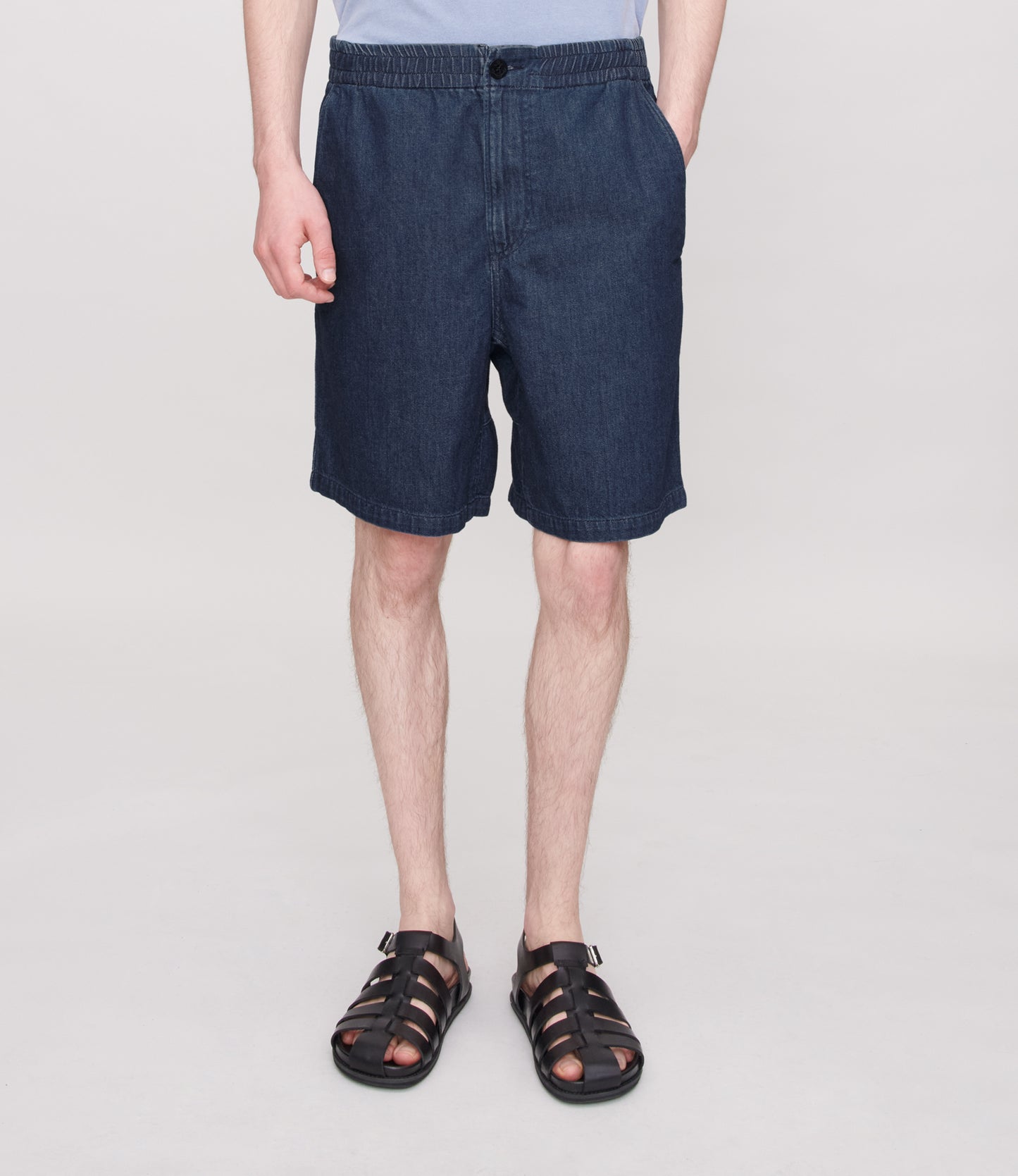 Light Gray מכנסיים קצרים לגברים Norris A.P.C