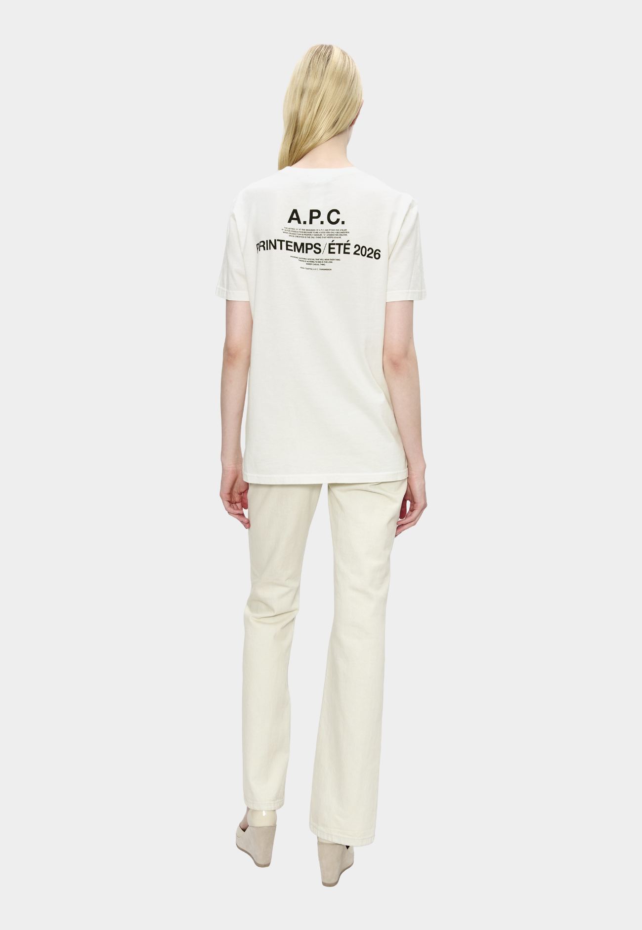 Lavender טי שירט קצרה לגברים / נשים Manche Courte A.P.C