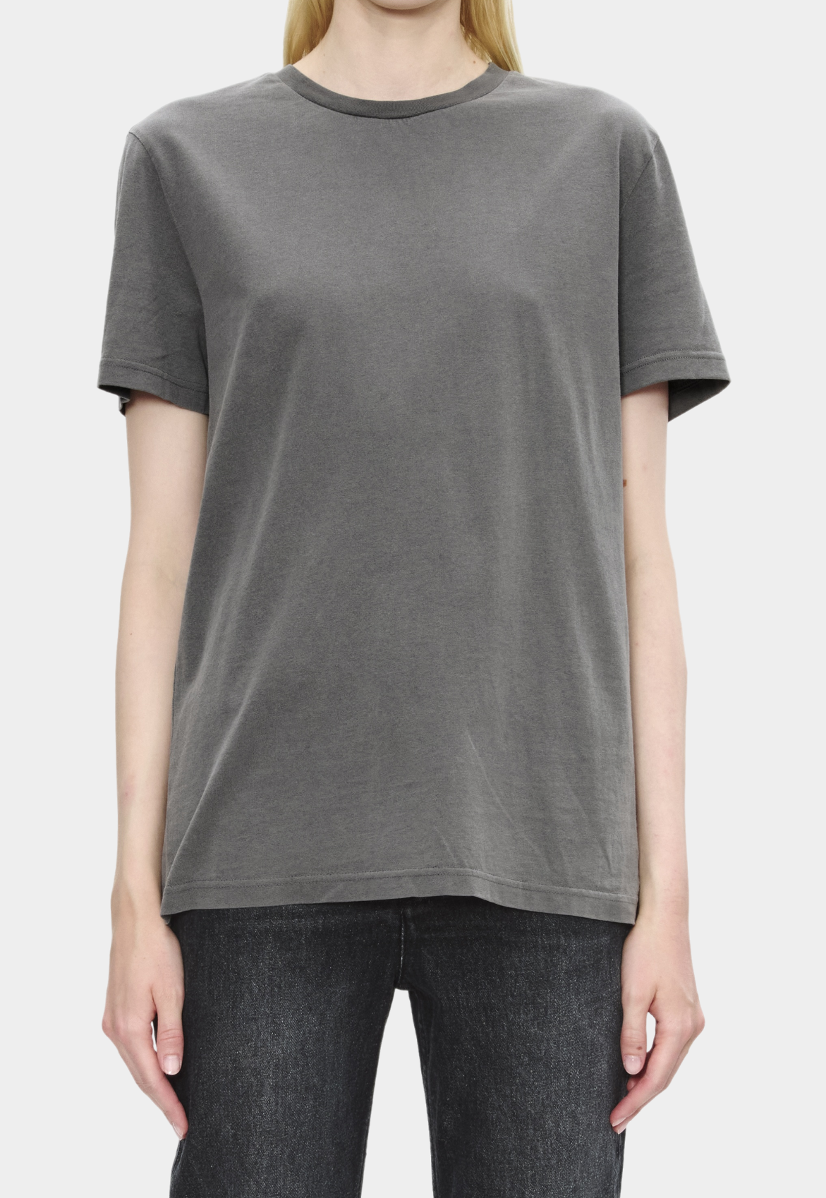 Dim Gray טי שירט קצרה לגברים / נשים Manche Courte A.P.C