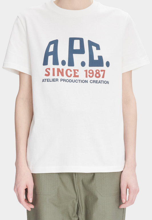 Beige טי שירט קצרה יוניסקס Label A.P.C