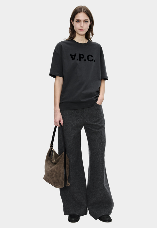 Dark Slate Gray טי שירט קצרה לגברים / נשים Manches Courtes A.P.C