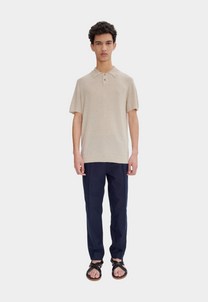 Beige חולצת פולו קלילה לגברים Jay A.P.C