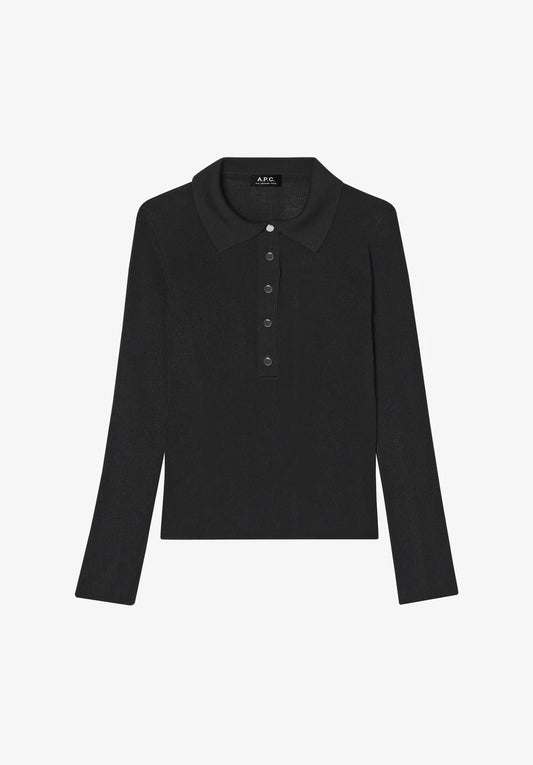 White Smoke חולצת פולו ארוכה לנשים Mila A.P.C