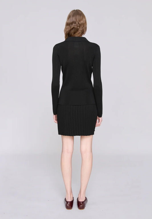 Light Gray חולצת פולו ארוכה לנשים Mila A.P.C