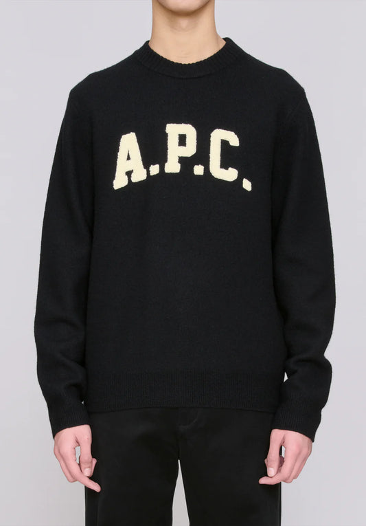 Black סוודר צמר לגברים Jay A.P.C