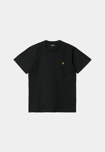 Black טי שירט קצרה לגברים Chase CARHARTT WIP
