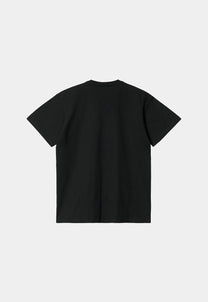 Black טי שירט קצרה לגברים Chase CARHARTT WIP