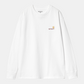 White Smoke טי שירט ארוכה לגברים American Script CARHARTT WIP