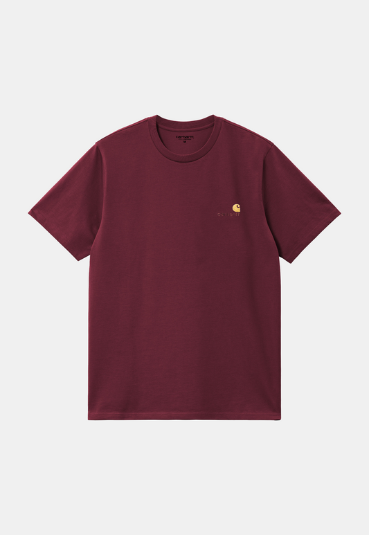 White Smoke טי שירט קצרה לגברים American Script CARHARTT WIP