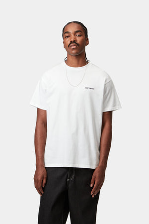 Lavender טי שירט קצרה לגברים Script Embroidery CARHARTT WIP