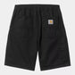 Black מכנסיים קצרים לגברים Flint CARHARTT WIP