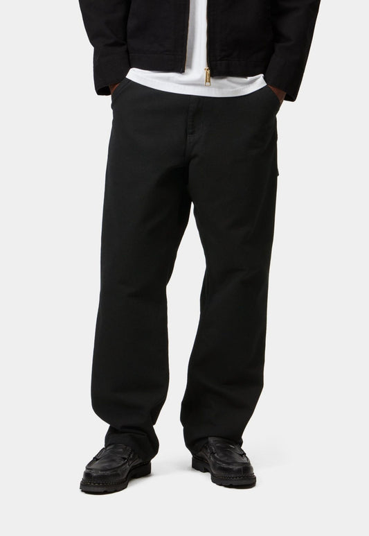 Black מכנסיים ארוכים לגברים Single Knee Pant CARHARTT WIP