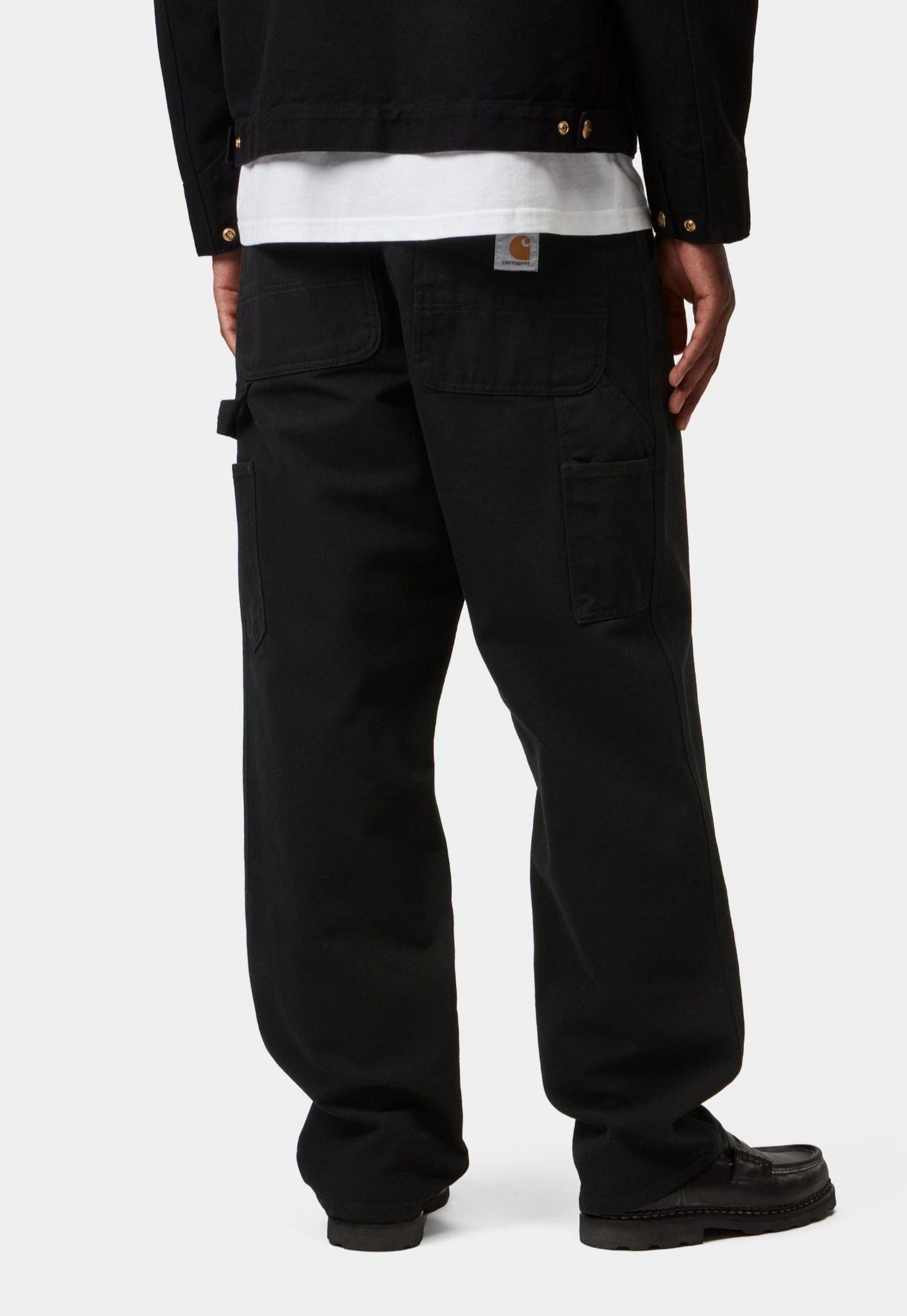 Black מכנסיים ארוכים לגברים Single Knee Pant CARHARTT WIP