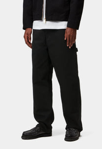 Black מכנסיים ארוכים לגברים Single Knee Pant CARHARTT WIP