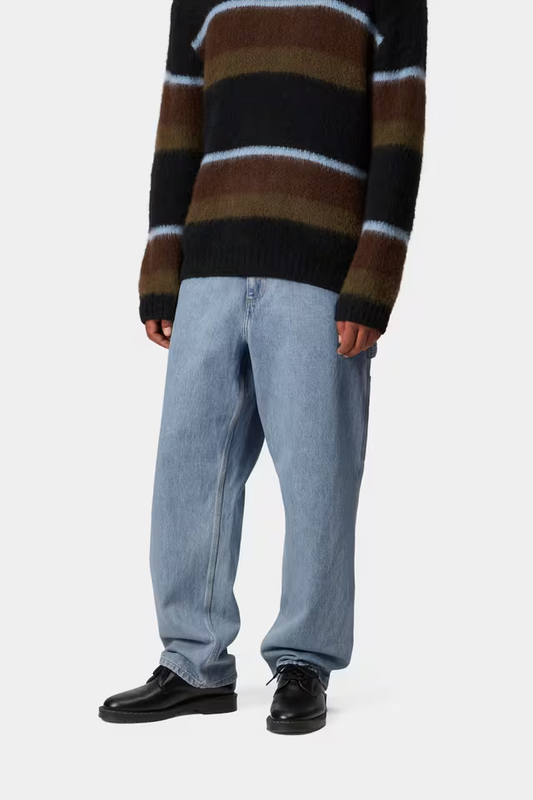 Dark Slate Gray ג׳ינס ארוך לגברים Single Knee – Relaxed Straight CARHARTT WIP