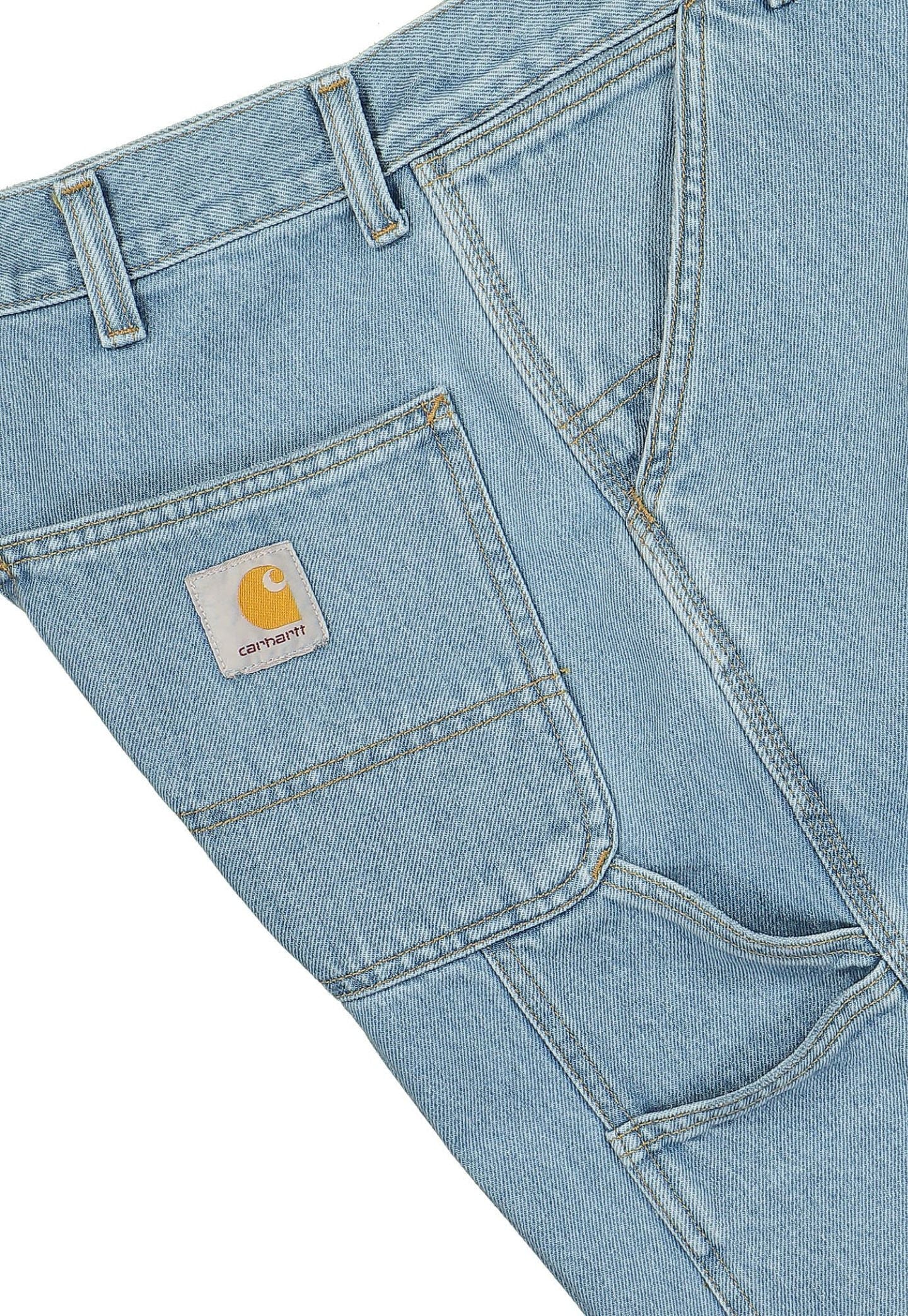 Dark Gray מכנסי ג'ינס קצרים לגברים Single Knee Smith CARHARTT WIP