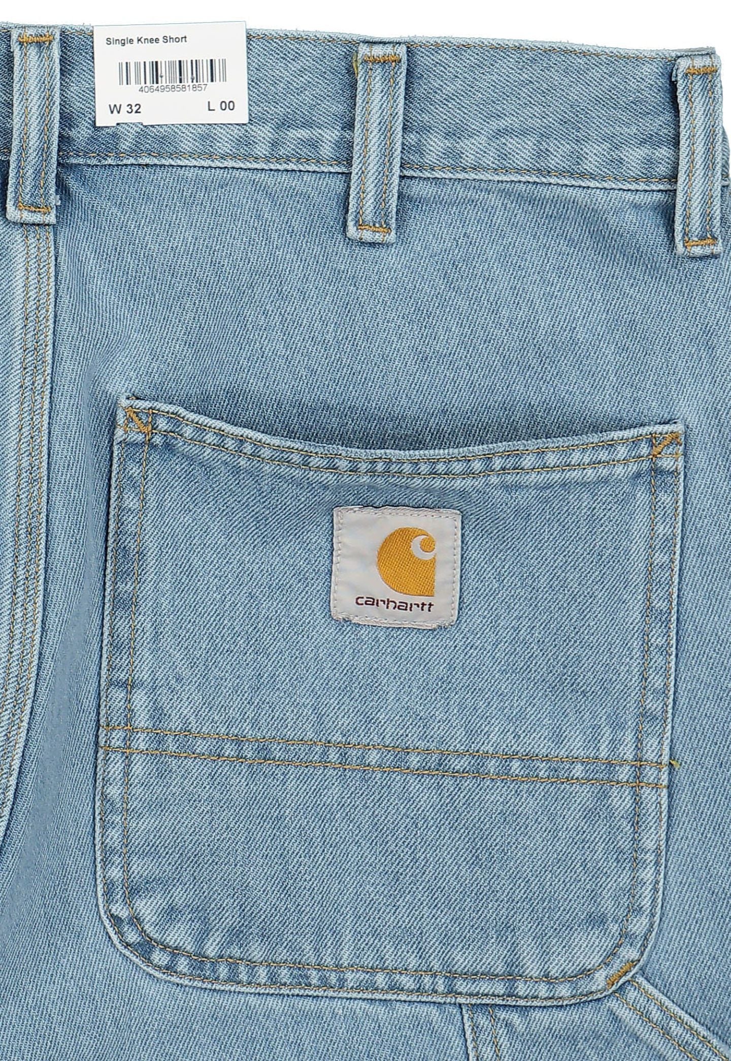 Light Slate Gray מכנסי ג'ינס קצרים לגברים Single Knee Smith CARHARTT WIP