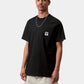 Black טי שירט קצרה לגברים Pocket Heart CARHARTT WIP