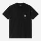Black טי שירט קצרה לגברים Pocket Heart CARHARTT WIP